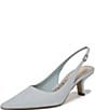 Sam Edelman Bianka Ribbed Silk Pointed Toe Slingback Pumps - Image 6