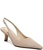 Color:Cappucino - Image 1 - Bianka Suede Pointed Toe Slingback Pumps