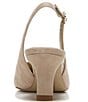Color:Cappucino - Image 3 - Bianka Suede Pointed Toe Slingback Pumps