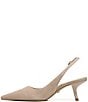 Color:Cappucino - Image 5 - Bianka Suede Pointed Toe Slingback Pumps