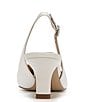 Color:Bright White - Image 3 - Bianka Slingback Leather Pointed Toe Pumps