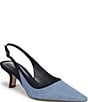 Sam Edelman Bianka Suede Contrast Trim Slingback Pumps - Image 1
