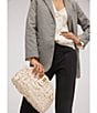 Sam Edelman Bianka Woven Leather Clutch, Color:Ivory - Image 3