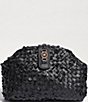 Sam Edelman Bianka Woven Leather Clutch, Color:Black - Image 1