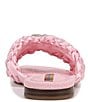 Color:Pink Rose - Image 3 - Bridget Knotted Ribbon Embellished Logo Detail Slide Sandals