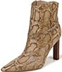 Sam Edelman Cambri Python Print Leather Point Toe Dress Booties - Image 6