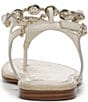 Sam Edelman Canna 2 Leather Embellished Anklet T-Strap Flat Sandals - Image 3