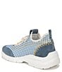 Color:Summer Sky/Blue Mist - Image 4 - Chelsie Stretch-Knit and Suede Logo Sneakers