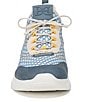 Color:Summer Sky/Blue Mist - Image 6 - Chelsie Stretch-Knit and Suede Logo Sneakers