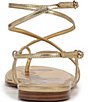 Sam Edelman Clarra Metallic Leather Strappy Flat Sandals - Image 3