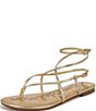 Sam Edelman Clarra Metallic Leather Strappy Flat Sandals - Image 6