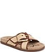 Sam Edelman Darla Basket Weave Multi Cross Buckle Hardware Slide Sandals - Image 1