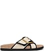 Sam Edelman Darla Raffia Multi Cross Buckle Hardware Slide Sandals - Image 2