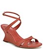 Sam Edelman Davi Raffia Ankle Wrap Wedge Dress Sandals - Image 1