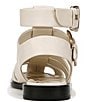 Color:Modern Ivory - Image 3 - Dawn Leather Strappy Double Buckle Gladiator Sandals