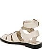 Color:Modern Ivory - Image 4 - Dawn Leather Strappy Double Buckle Gladiator Sandals