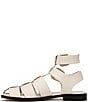 Color:Modern Ivory - Image 5 - Dawn Leather Strappy Double Buckle Gladiator Sandals