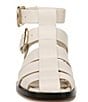 Color:Modern Ivory - Image 6 - Dawn Leather Strappy Double Buckle Gladiator Sandals