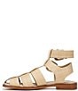 Color:Bleached Beechwood - Image 5 - Dawn Raffia Strappy Double Buckle Gladiator Sandals