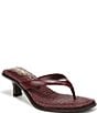 Sam Edelman Dollie Leather Woven Kitten Heel Thong Sandals - Image 1