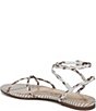 Sam Edelman Ellina Braided Raffia Patterned Strappy Flat Sandals - Image 4