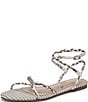 Sam Edelman Ellina Braided Raffia Patterned Strappy Flat Sandals - Image 6