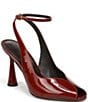 Sam Edelman Esme Patent Leather Peep Toe Ankle Strap Pumps - Image 1