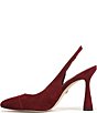 Sam Edelman Essa Suede Square Toe Slingback Dress Pumps - Image 5