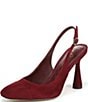 Sam Edelman Essa Suede Square Toe Slingback Dress Pumps - Image 6