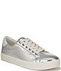 Color:Soft Silver - Image 1 - Ethyl Leather Lace-Up Sneakers