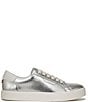 Color:Soft Silver - Image 2 - Ethyl Leather Lace-Up Sneakers