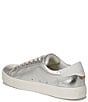 Color:Soft Silver - Image 4 - Ethyl Leather Lace-Up Sneakers