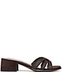 Sam Edelman Farrin Raffia and Suede Double E Logo Slide Sandals - Image 2