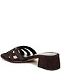 Sam Edelman Farrin Raffia and Suede Double E Logo Slide Sandals - Image 4