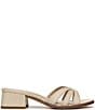 Sam Edelman Farrin Raffia Double E Logo Slide Sandals - Image 2