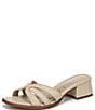 Sam Edelman Farrin Raffia Double E Logo Slide Sandals - Image 5