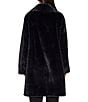 Sam Edelman Faux Fur Teddy Wing Collar Single Breasted Trench Coat - Image 2