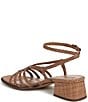 Sam Edelman Fletcher Braided Raffia Ankle Strap Block Heel Sandals - Image 4