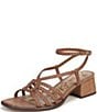 Sam Edelman Fletcher Braided Raffia Ankle Strap Block Heel Sandals - Image 6