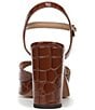 Sam Edelman Fleur Crocodile Embossed Patent Leather Ankle Strap Platform Dress Sandals - Image 3