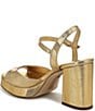 Sam Edelman Fleur Striped Metallic Leather Ankle Strap Platform Dress Sandals - Image 4