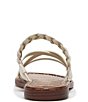 Color:Modern Ivory - Image 3 - Gavin Braided Strappy Leather Flat Slide Sandals
