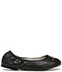 Color:Black - Image 2 - Girls' Felicia Mini Leather Bow Detail Ballet Flats (Toddler)