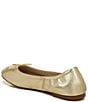 Color:Gold Leaf - Image 4 - Girls' Felicia Mini Leather Bow Detail Ballet Flats (Youth)