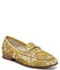 Color:Tumeric - Image 1 - Girls' Loraine Bit Print Corduroy Loafers (Toddler)