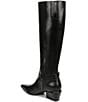 Sam Edelman Haisley Leather Buckle Strap Snip Toe Tall Boots - Image 4