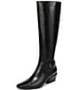 Sam Edelman Haisley Leather Buckle Strap Snip Toe Tall Boots - Image 6