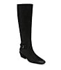 Sam Edelman Haisley Suede Buckle Strap Snip Toe Tall Boots - Image 1