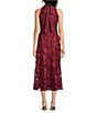 Sam Edelman Halter Embroidered Sleeveless Midi Dress - Image 2