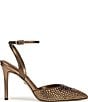 Sam Edelman Hana Metallic Rhinestone Studded Ankle Strap Dress Pumps - Image 3